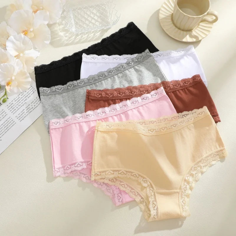 3Pcs/Set Women's Seamless Cotton Briefs Women Panties Solid Color Breathable Underwear Female Low Waist Soft Lingerie S-XXL