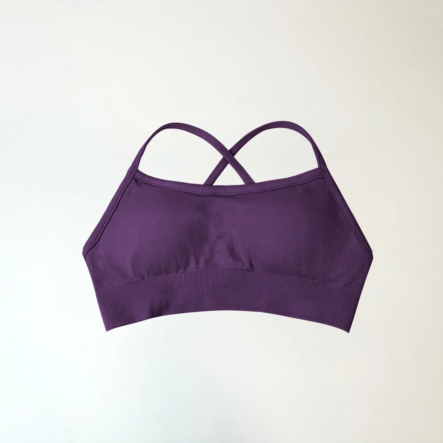 NCLAGEN Backless Sports Bra high support Fitness Underwear Back Cross Gym Crop Top Women Training Running workout Seamless Bras