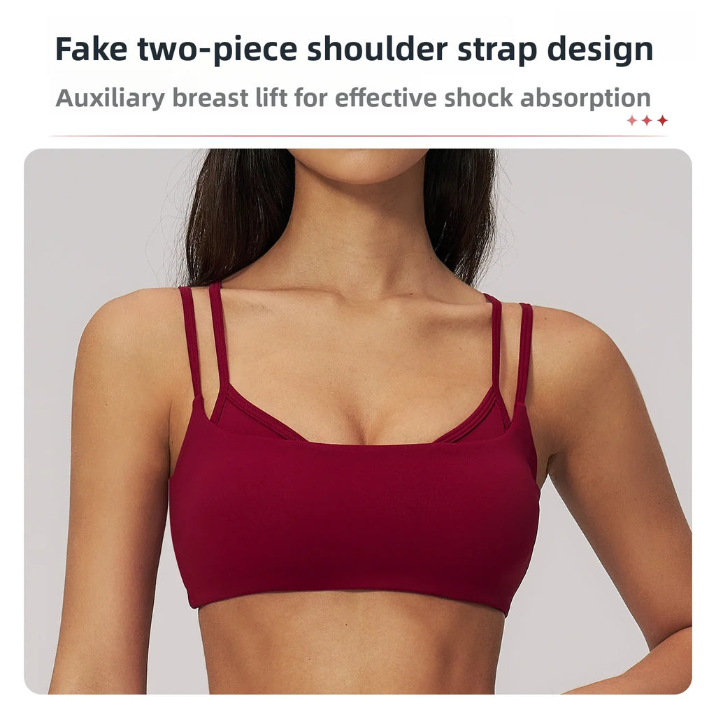 Summer Yoga Bra Women Sports Bra Running Cycling Gym Top Breathable Push Up Sports Underwear Women Fitness Workout Top Women Bra