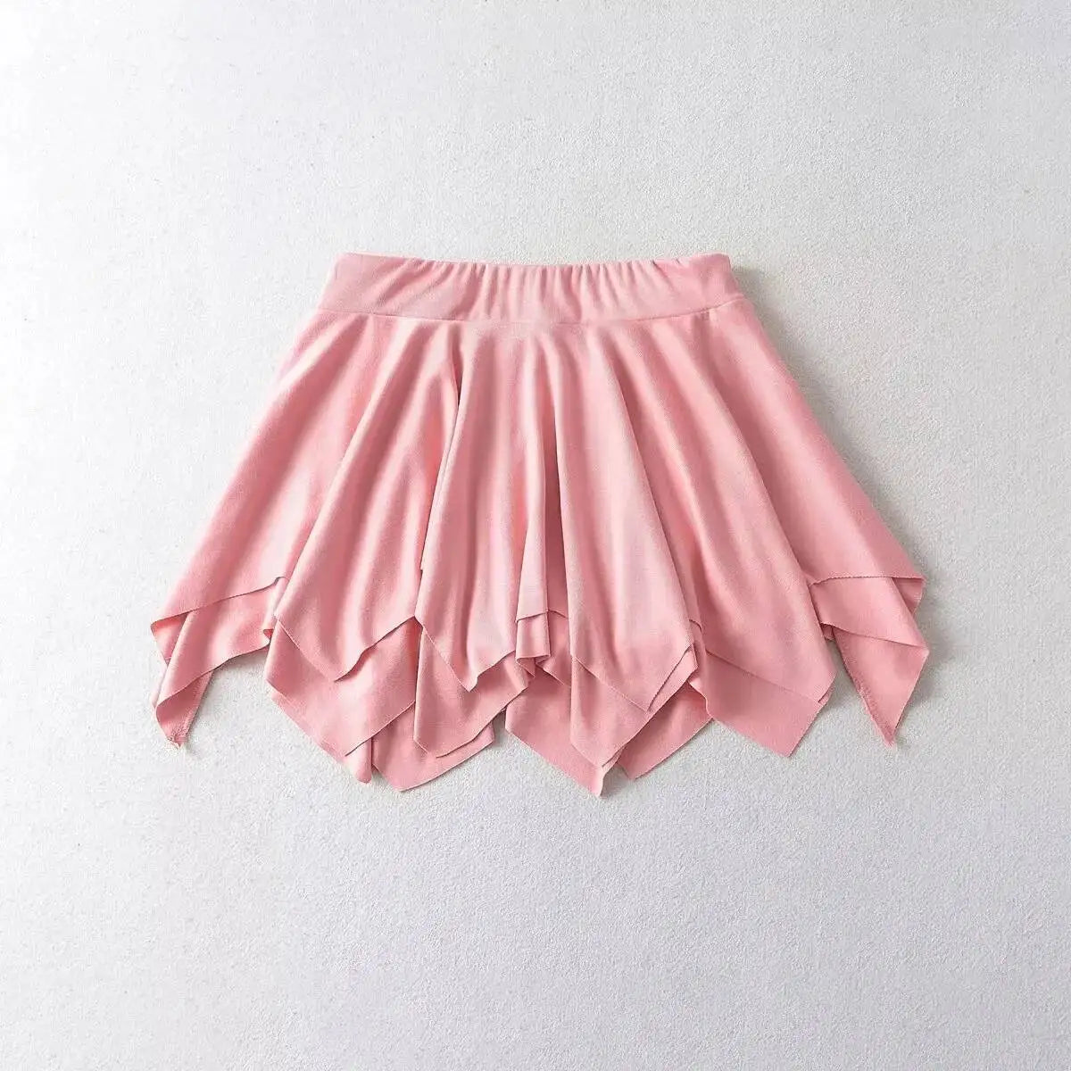 Summer Sexy Pure Desire Loose Edge Design Sense Short Skirt Women High Waisted Wrap Hip Reducing Age Pleated A-line Skirt H2JI