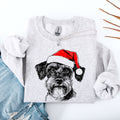 Schnauzer Santa Christmas Dog Lover Pet Holiday Anthology Signature Graphic Sweatshirt