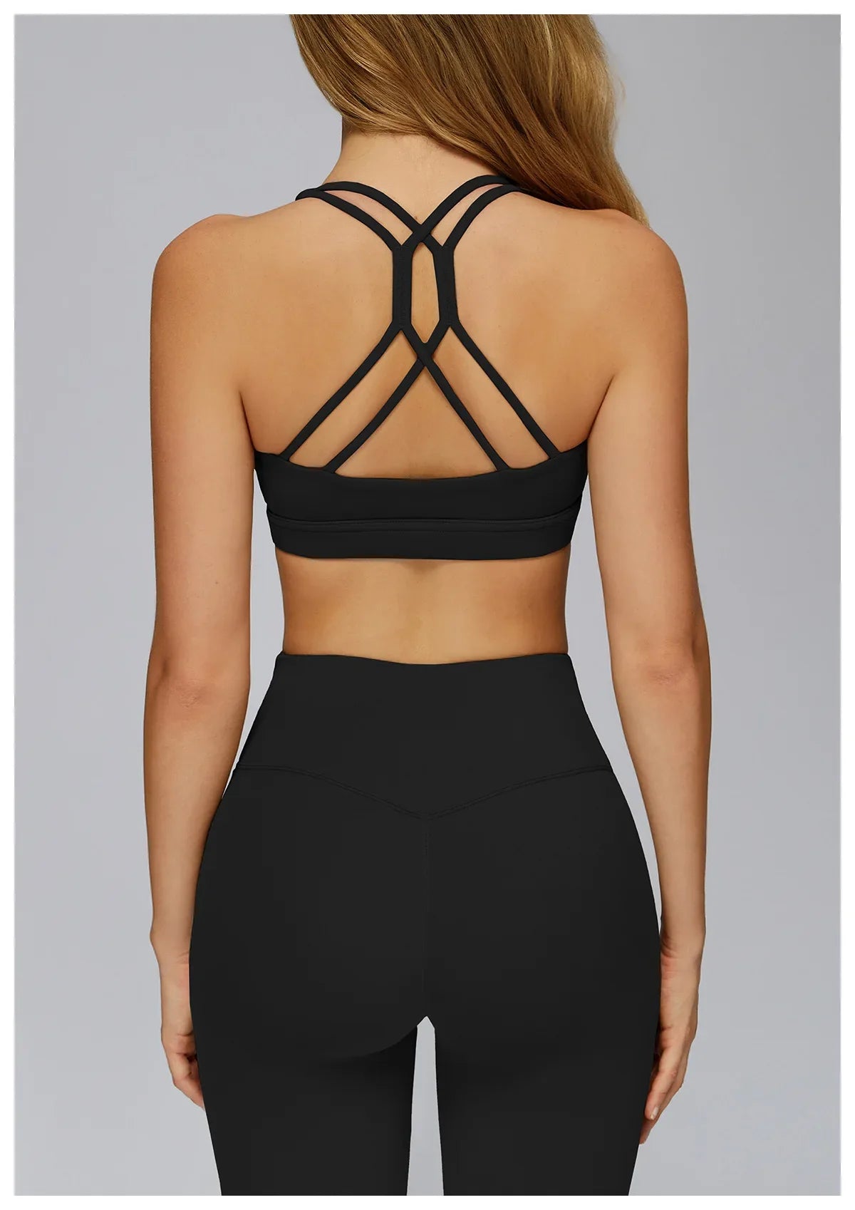 Women Sports Bra Back Cross Top Push Up Fitness Yoga Bra Underwear Sport Tops For Women Breathable Running Vest Bralette Gym Bra