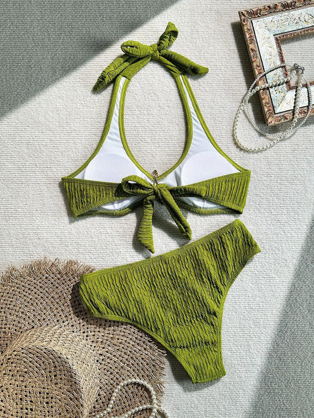 Sexy Metal Starfish Micro Bikini Set 2026 Women Brown Push Up Bra High Waist Swimsuit Summer Bathing Suit Two Piece Swimwear