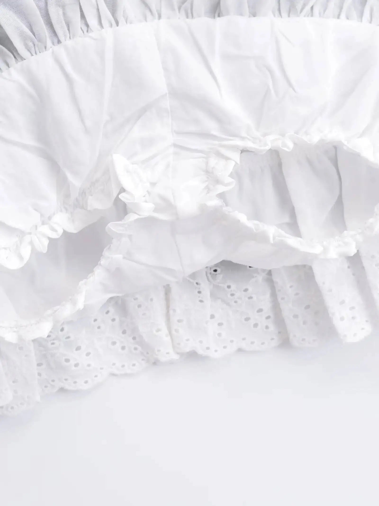 Summer New Leisure Lace Splicing Short Skirt Women Pure Desire Spicy Girl High Waist Hundred Fold A-line Half Length Skirt 7V01