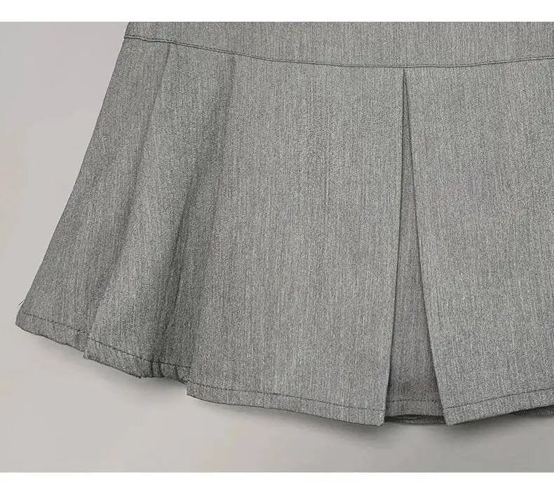 WOMENGAGA Korea Style Sexy Slim High Waist Strap A-line Half Length Skirt Fashion Women Skorts JK Sweet 2023 New  OW3W