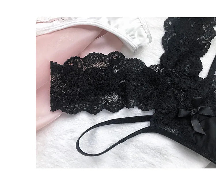 High Quality Sexy Women Panties Transparent Hollow Out Underwear Girls Briefs Lace Underpants Lingerie Girls G string Intimates