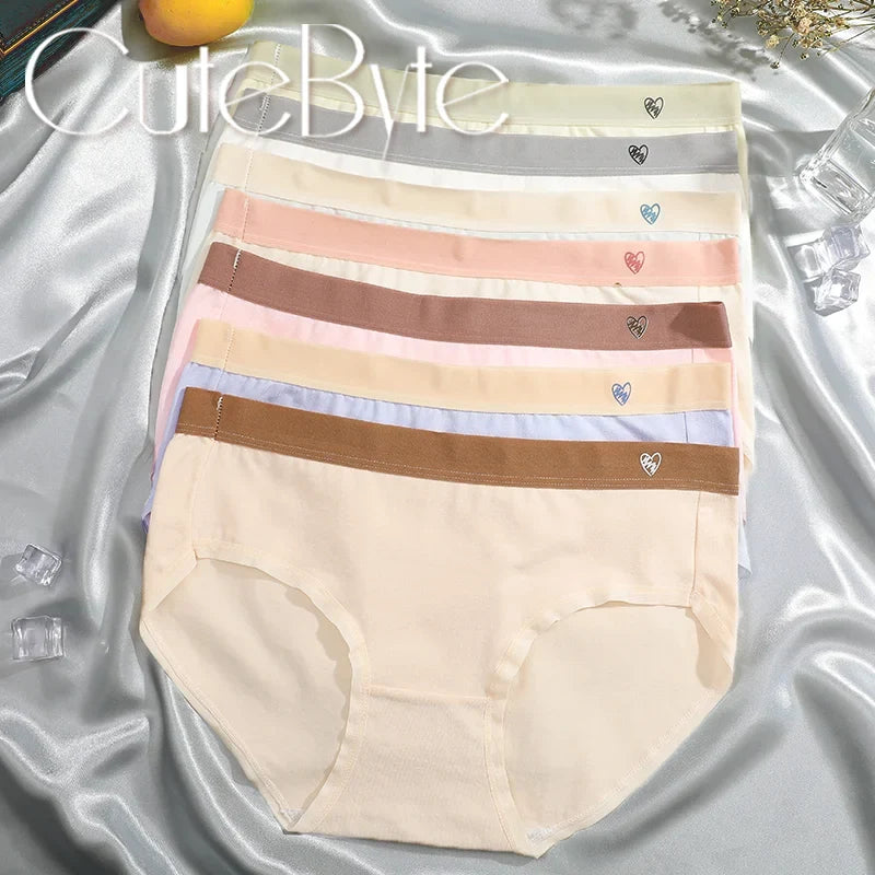 Women's Seamless Cotton Briefs Women Panties Solid Color Breathable Underwear Female Low Waist Soft Lingerie S-XL