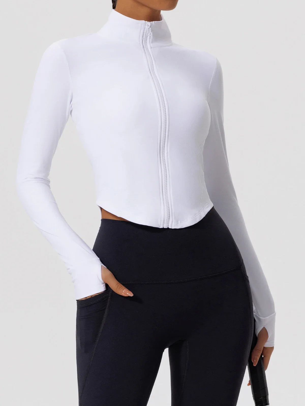 Hearuisavy Summer Ultra-Soft Fabrics Tight Sports Jackets Women Zipper Gym Yoga Clothes Female Quick-Dry Long Sleeve Sportswear