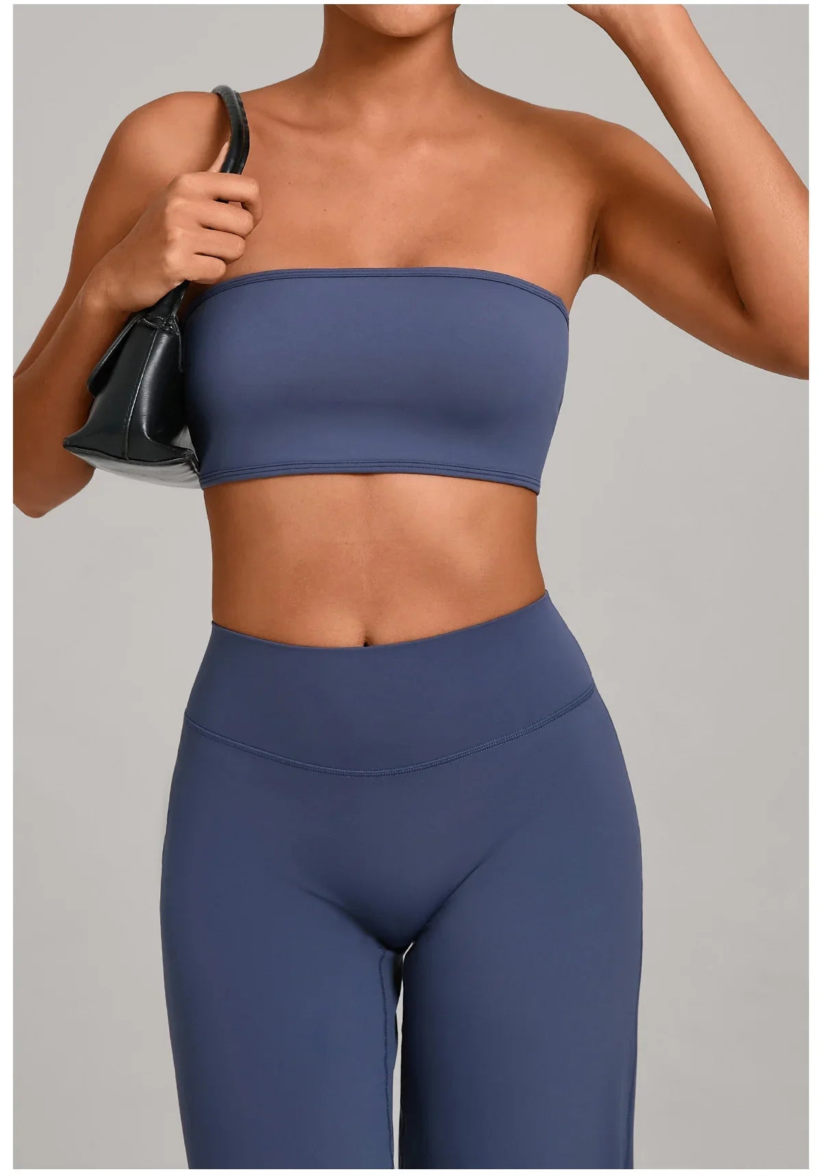 Women Strapless Sports Bra Gym Top Quick-Drying Yoga Clothes Women Tube Top Fitness Chest Wrap Underwear Workout Bra Female