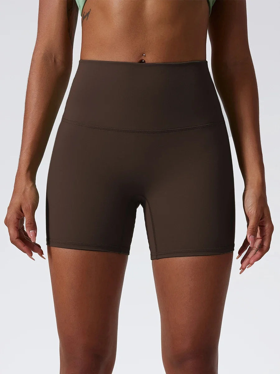 Hearuisavy Summer Soft Sports Shorts Buttock Lift Gym Leggings Women High Waist Yoga Shorts Women Running Cycling Workout Shorts