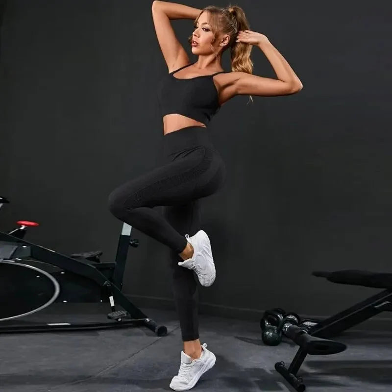 🧘‍♀️ 2-Piece Women's Seamless Yoga Set