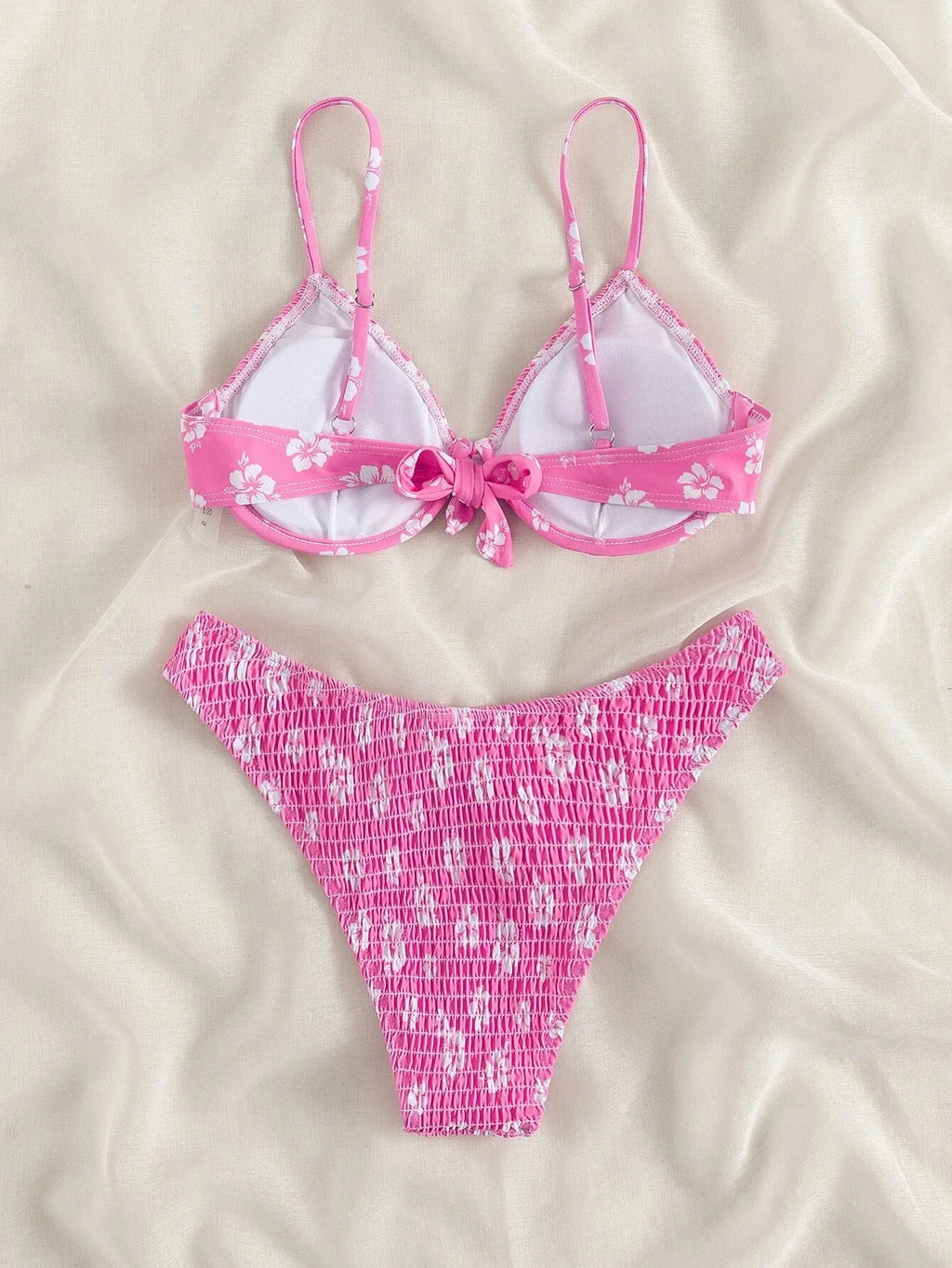 2026 Sexy Floral Twin Strap Bralette Bikini Women Swimsuit Triangle Swimwear Bathing Suits Two-piece Biquini Thong Bikinis Sets