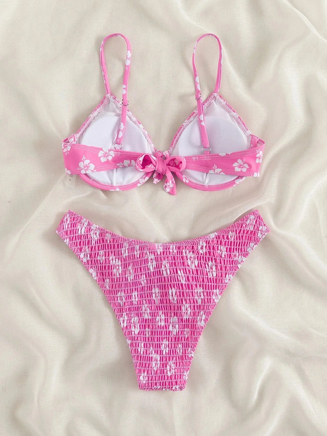 2026 Sexy Floral Twin Strap Bralette Bikini Women Swimsuit Triangle Swimwear Bathing Suits Two-piece Biquini Thong Bikinis Sets