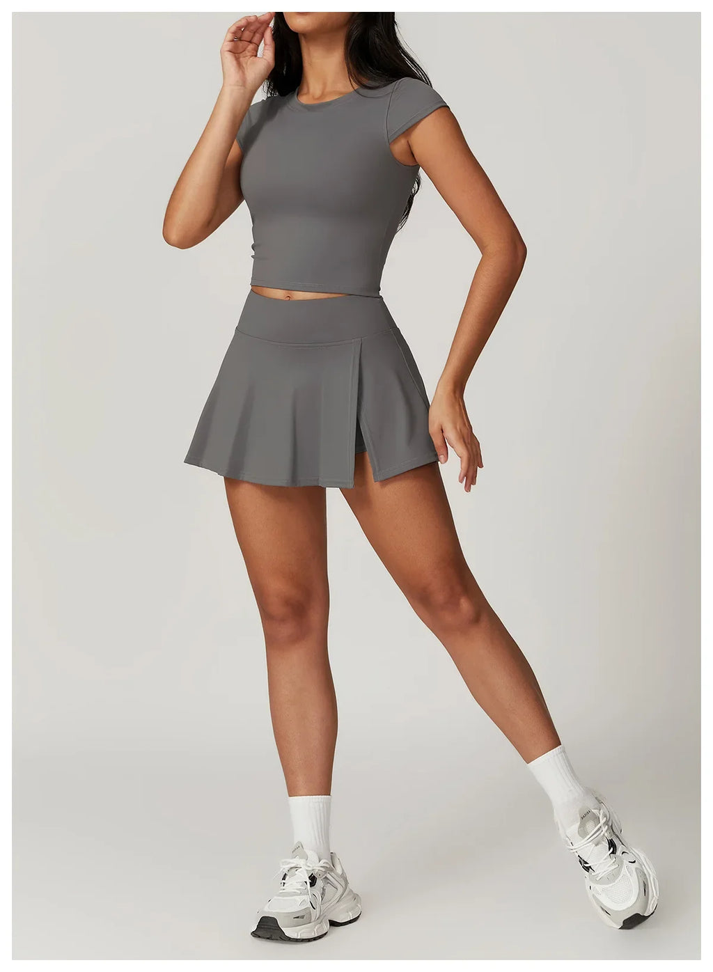 New Yoga Short Skirt Women Summer Comfortable Slit Yoga Skirt Fitness Outdoor Riding Skirt Anti-voyeur Sports Skirt High Quality