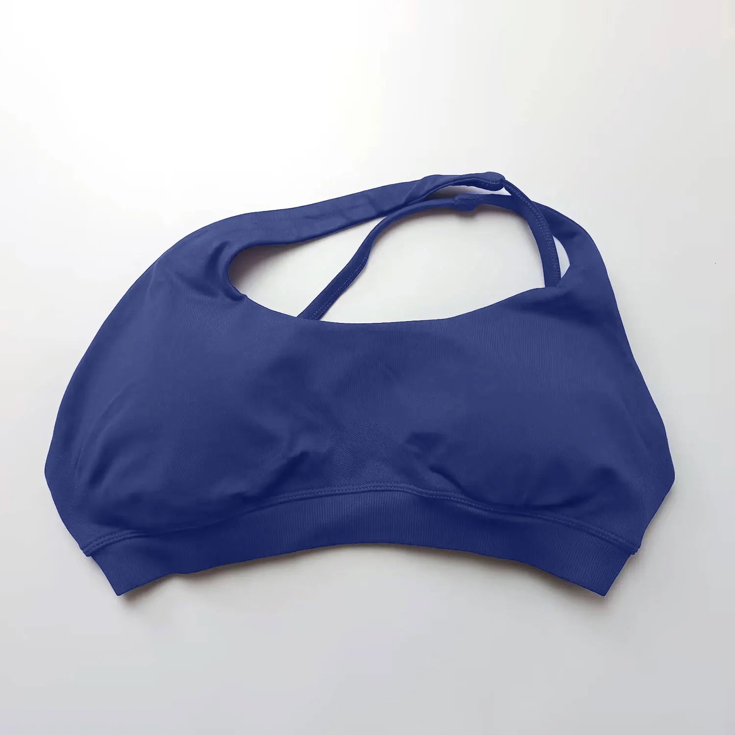 NCLAGEN Asymmetric Sports Bra Gym Top Woman High Support Halter Backless Fitness Speed Activewaer Workout Seamless Underwear