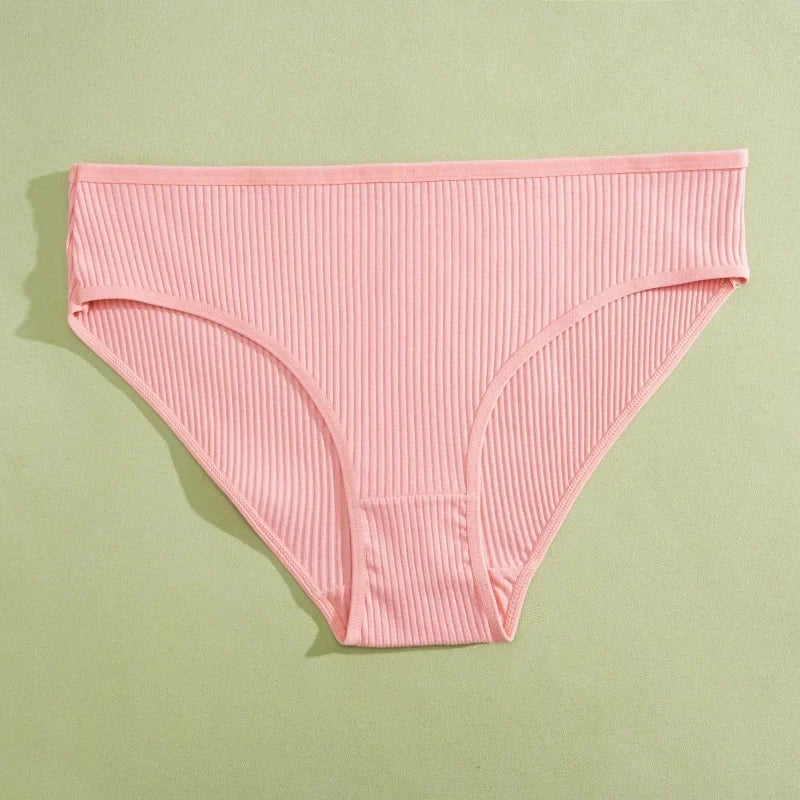 Women's Seamless Cotton Briefs Women Panties Solid Color Breathable Underwear Female Low Waist Soft Lingerie S-XXL