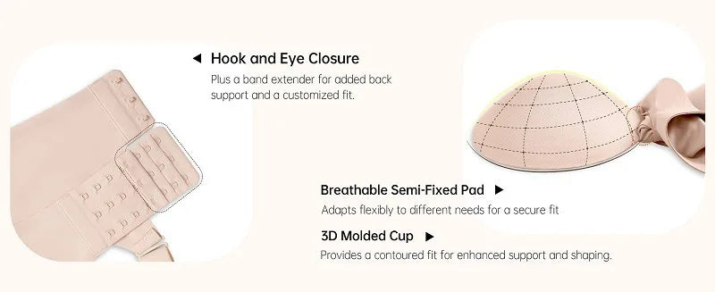 Women's Wave Jelly Seamless Bra 3/4 Cup Thin Molded Wire-Free Supportive Bra with Push-Up Comfort Solid Color Underwear Sostén