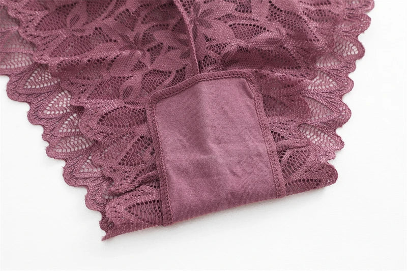 3Pcs Women Lace Boyshort Panties Low-Rise Sexy Underwear Trendy Floral Underpants Female Sexy Boyshort Panties Ladies Lingerie