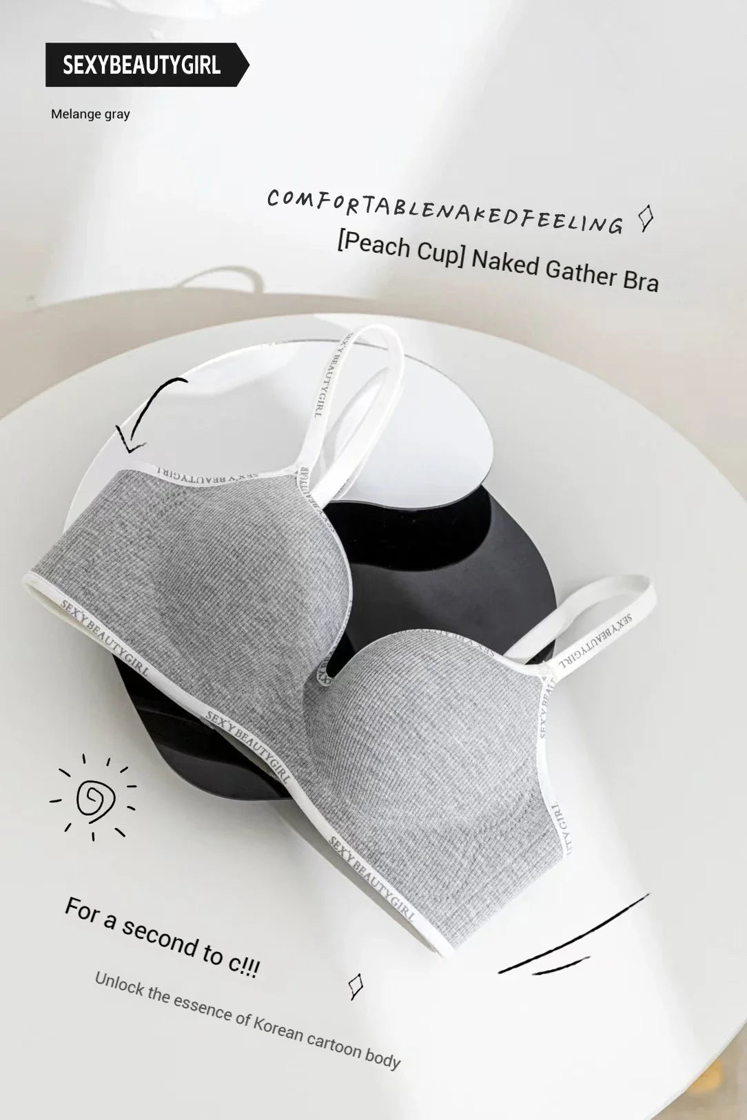 Deep V Knitting Bra Women's Underwear Small Chest Sexy Push Up Lingerie Seamless Bra for Women Bra Thick Bralette 32-38AB