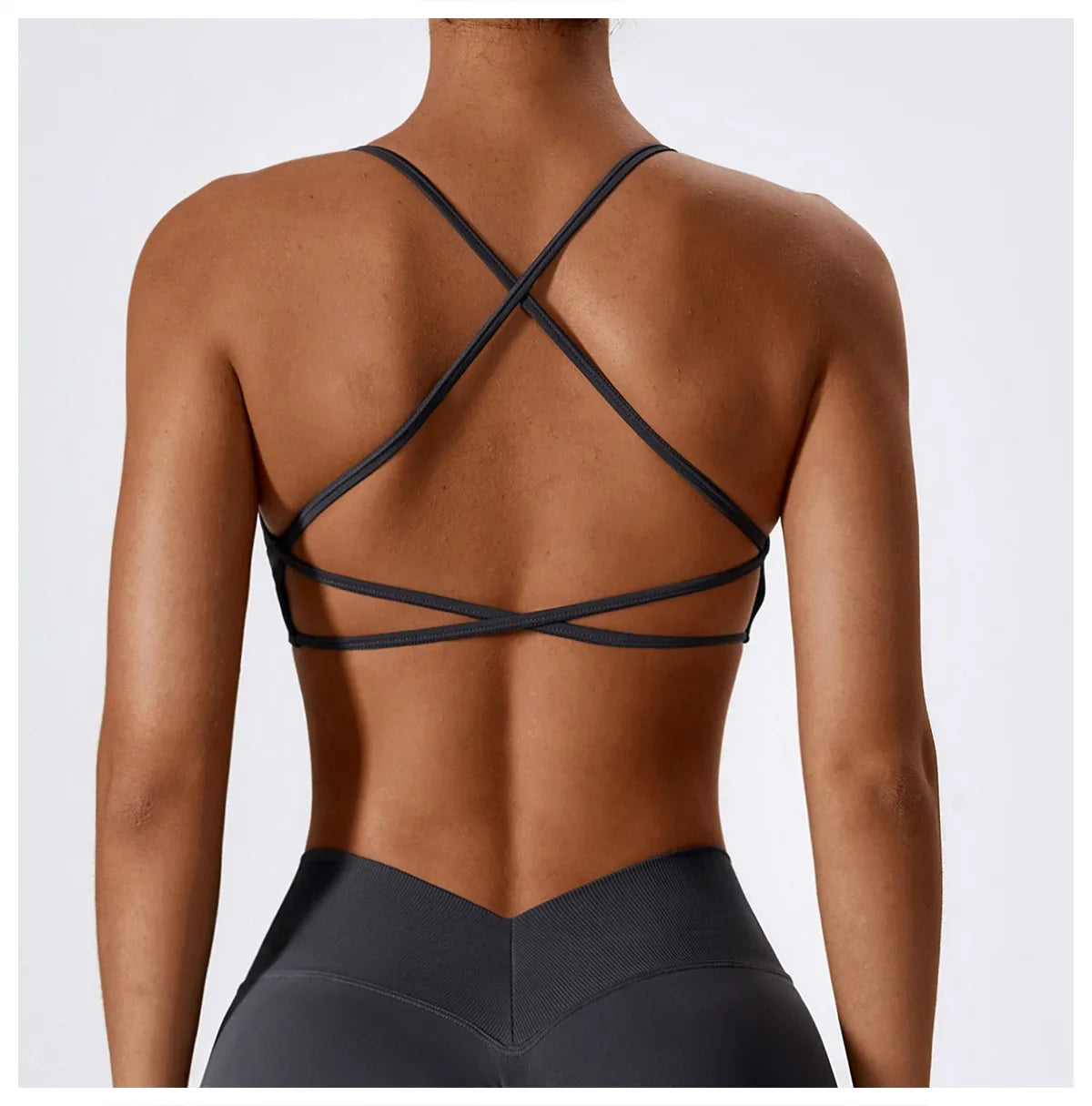Women Cross Strap Sports Bra Women Push Up Sport Bra Yoga Gym Crop Top Brassiere Fitness Top Seamless Sport Bra Breathable Bras