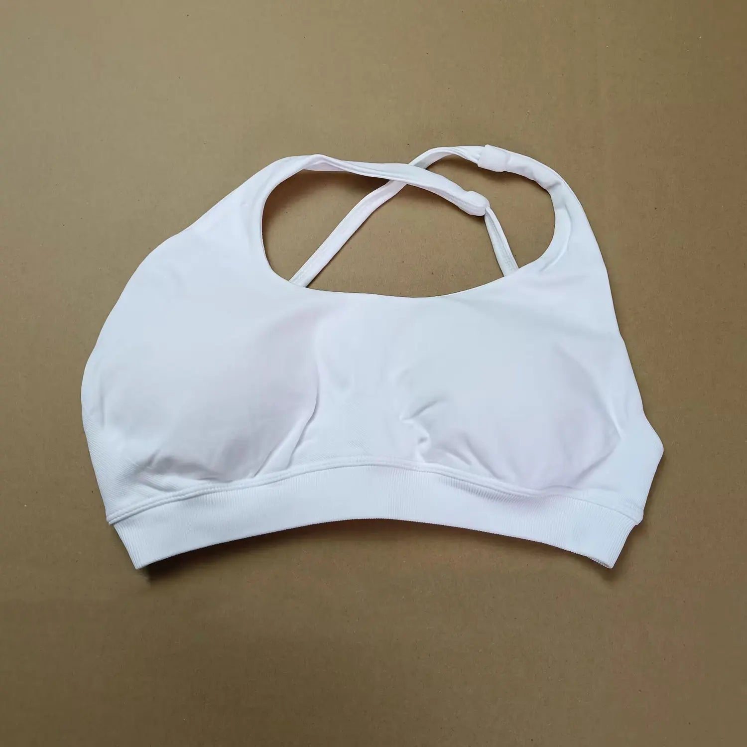 NCLAGEN Asymmetric Sports Bra Gym Top Woman High Support Halter Backless Fitness Speed Activewaer Workout Seamless Underwear