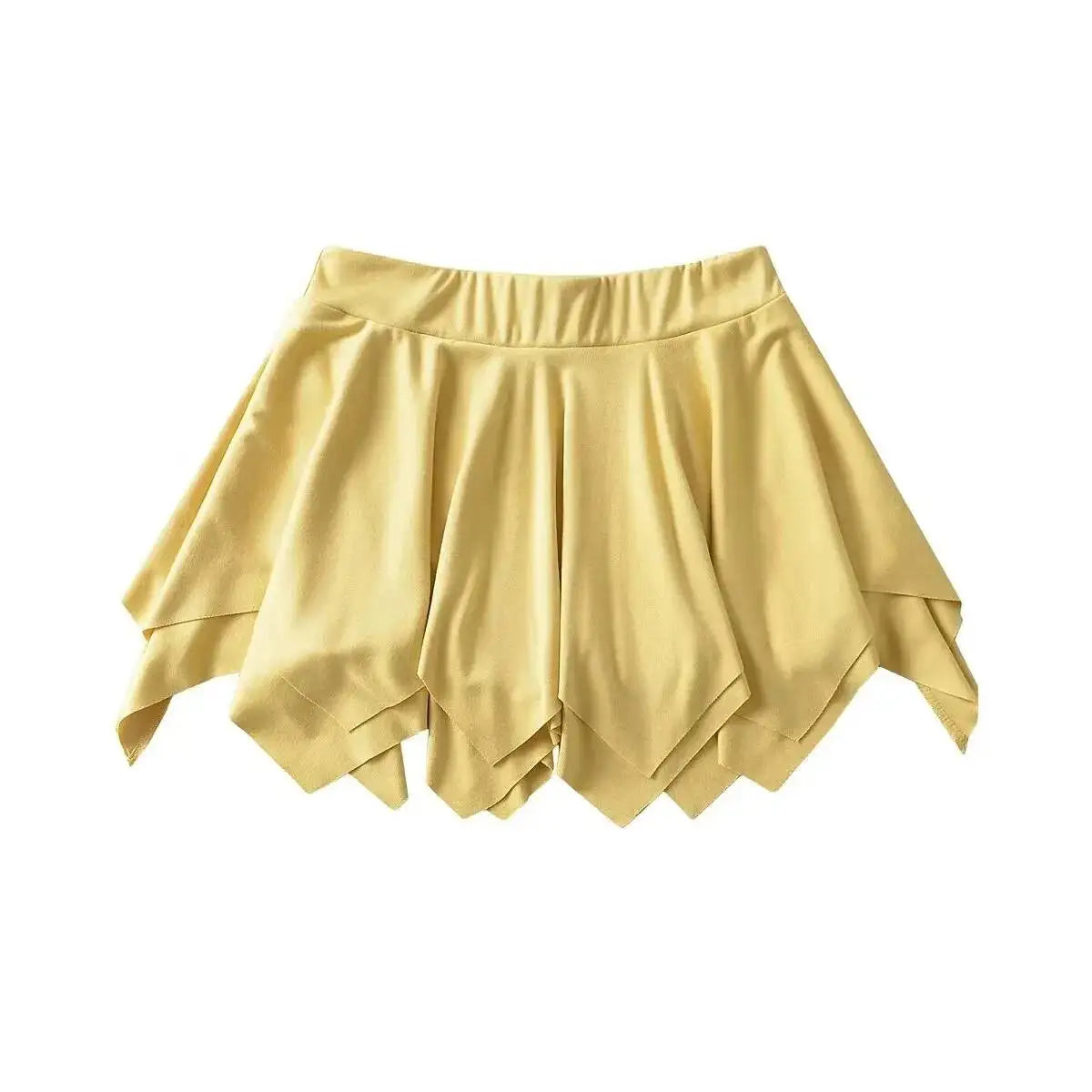 Summer Sexy Pure Desire Loose Edge Design Sense Short Skirt Women High Waisted Wrap Hip Reducing Age Pleated A-line Skirt H2JI