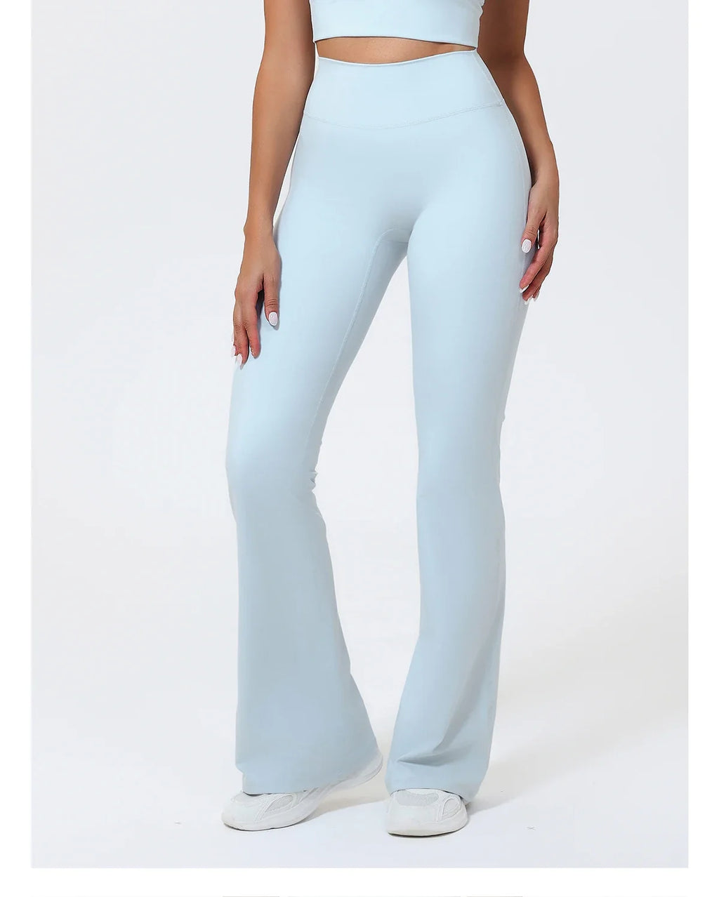 Hearuisavy Summer Woman Workout Flared Pants Leggings Pilates Fitness Trousers High Waist Butt Lifting Yoga Bell-Bottom Pants