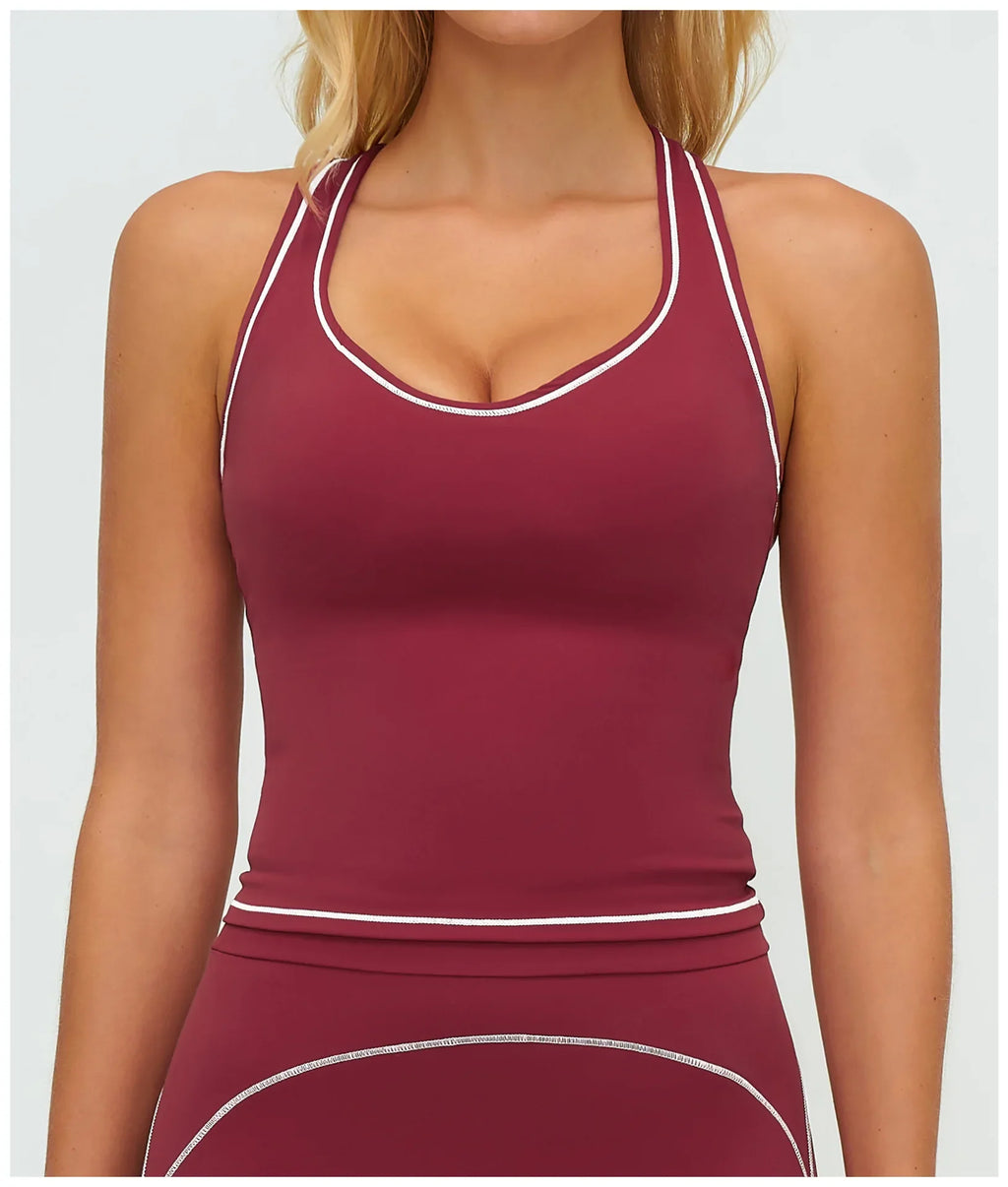 2026 Summer Fitness Bra Workout Top Cycling Gym Underwear Fitness Sports Bra Athletic Sport Bra Women Backless Gym Yoga Crop Top