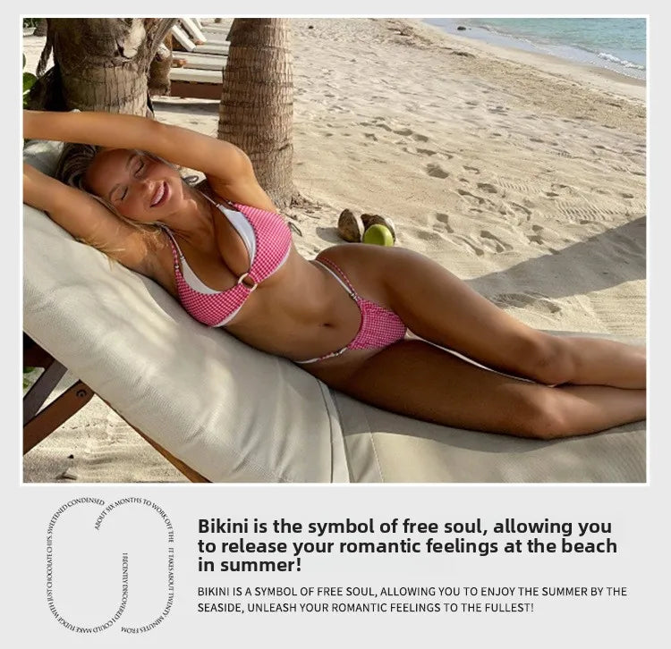 2026 Micro Bikinis Push Up Women Swimsuits Sexy Swimwear Brazilian Bikini Set Halter Biquini Patchwork Swimsuit Summer Beachwear