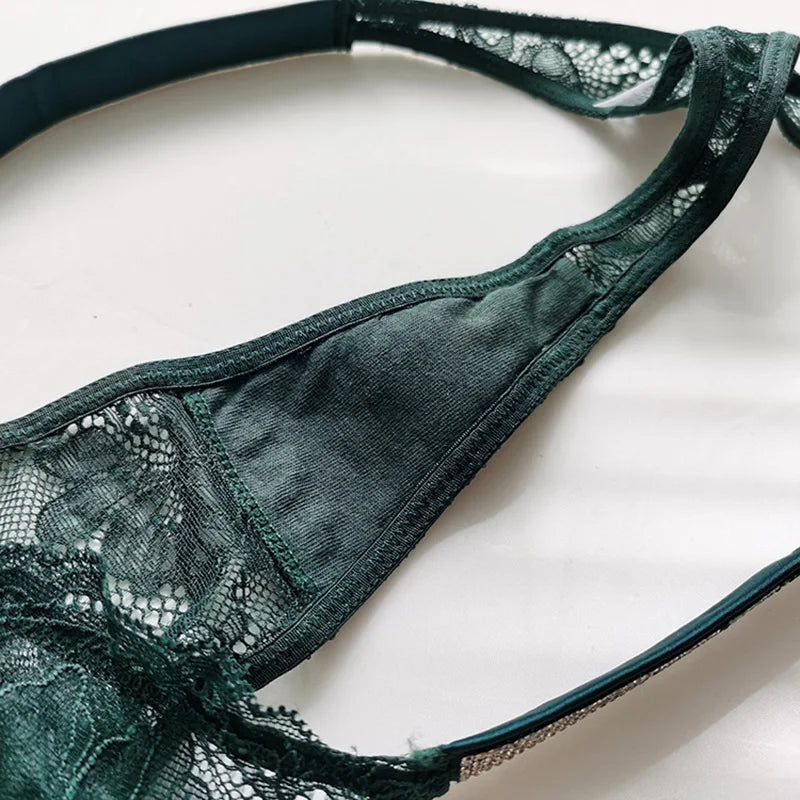 Rhinestone Lace Letter Sexy G String Women Panties Seamless Girls Underwear Transparent Thong For Female Low Rise Ladies Briefs