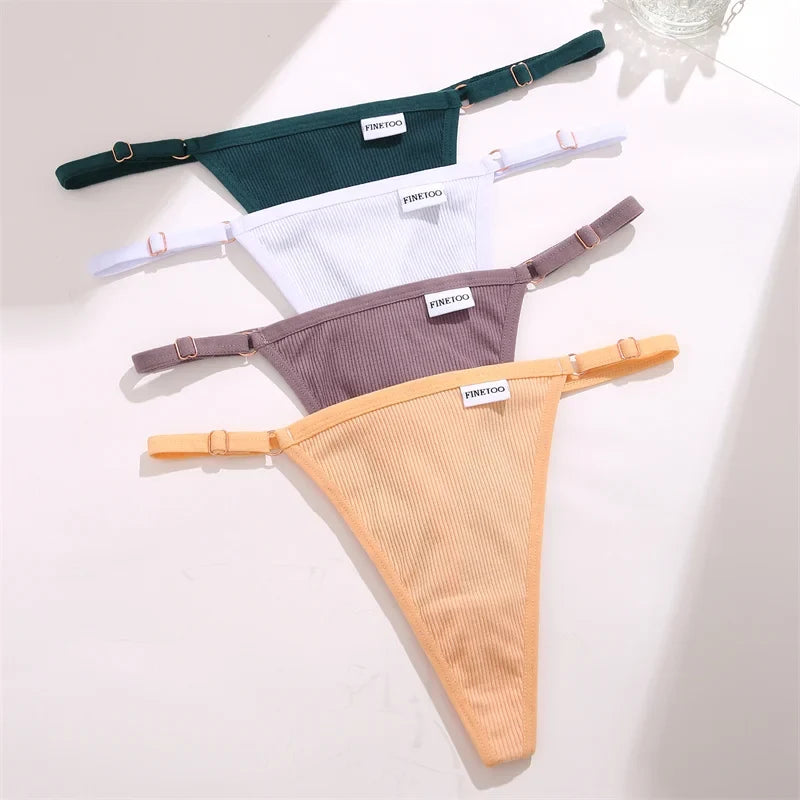 S-XL Cotton Thongs Women Sexy Low Waist T-Back Underwear Ladies Bikini Panties Comfortable Cotton Underwear G-string Lingerie