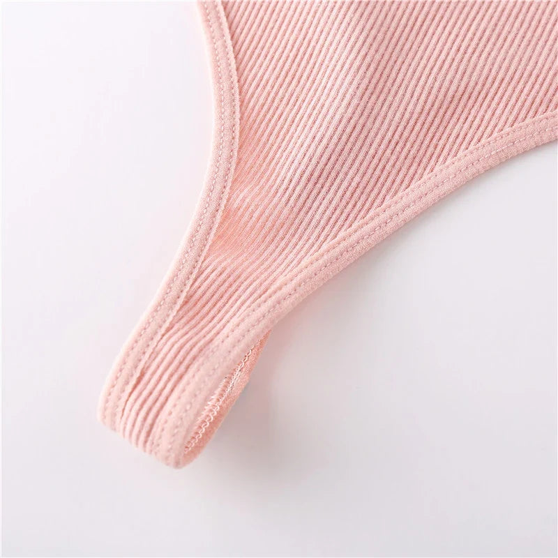 4Pcs/set Cotton Thongs Women Low-Rise Bikini Underwear M-XL Comfortable G-string Female Fruit Embroidery T-Back Panties Lingerie