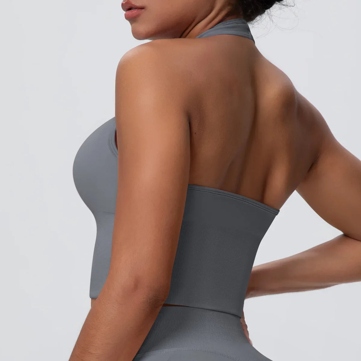 Gym Tops Women Halter Top Gym Vest Woman Sexy Backless Push Up Sport Bras Running Vest Workout Tops Activewear Yoga Fitness Vest
