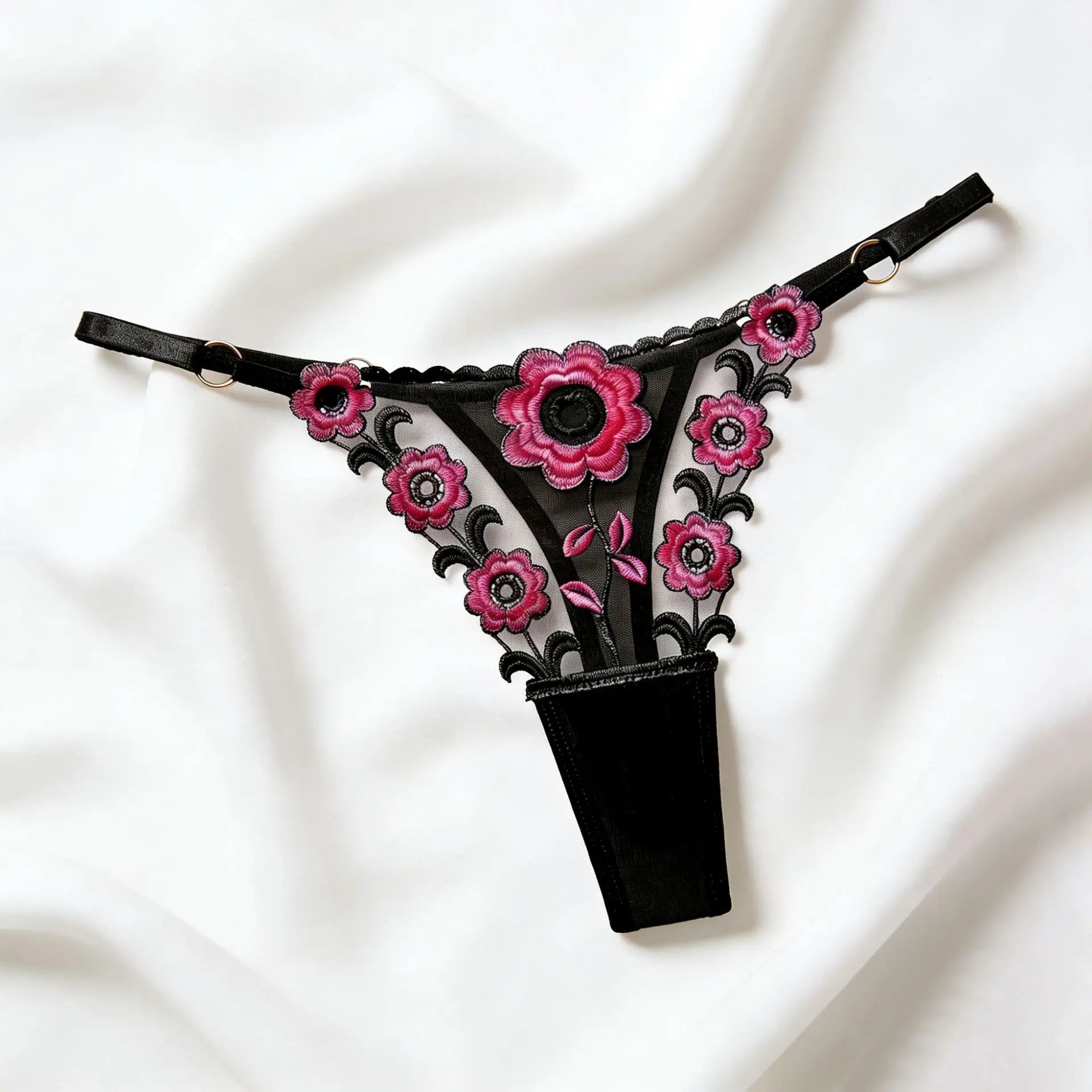 Thin Sexy Girls G String Thong Lace Panties Women Briefs Embroidery Hollow Out Transparent Underwear Female Lingerie