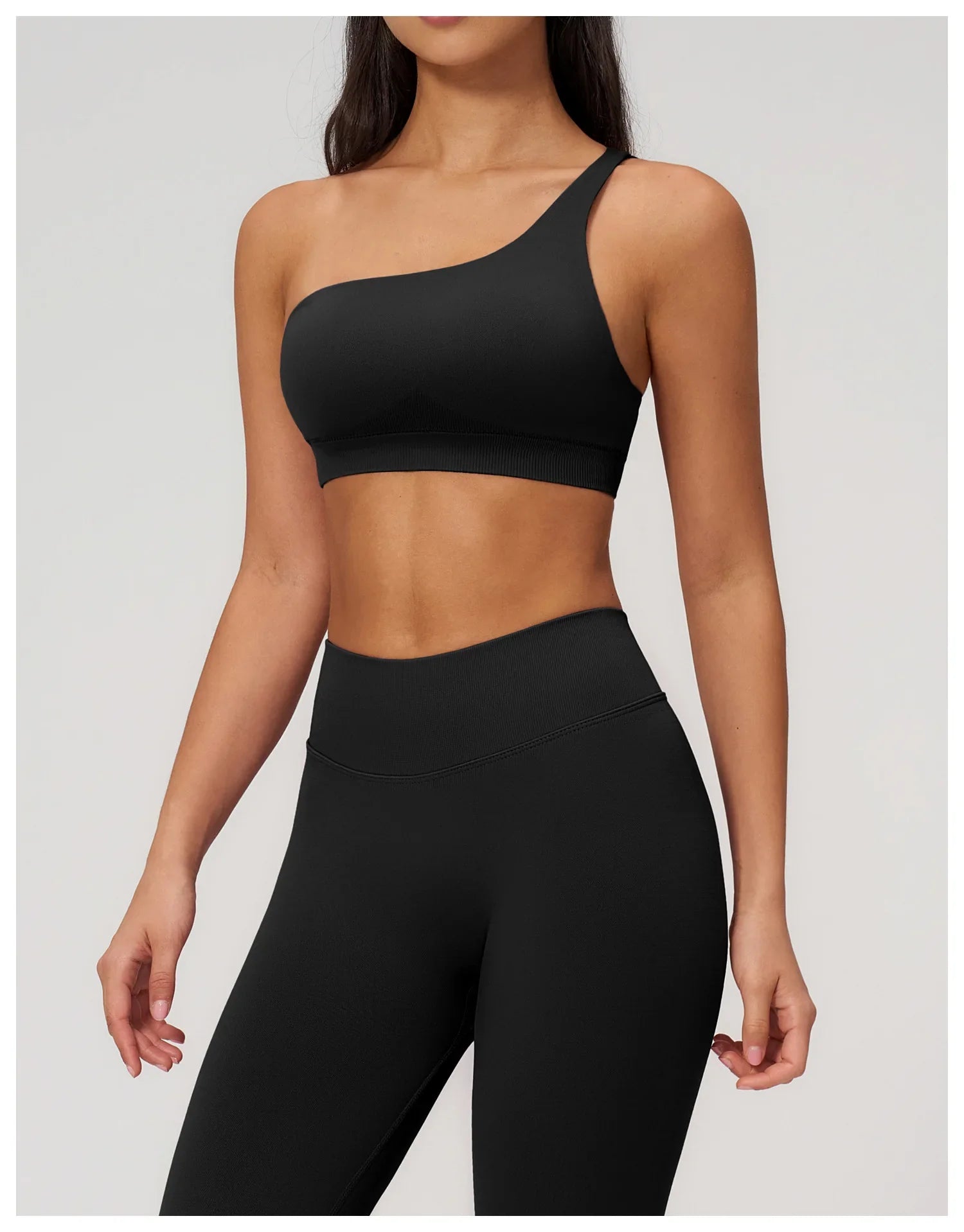 Summer Shockproof Sport Bra Women's Beautiful Back Gym Sports Underwear Women Oblique Shoulder Straps Running Fitness Yoga Bra