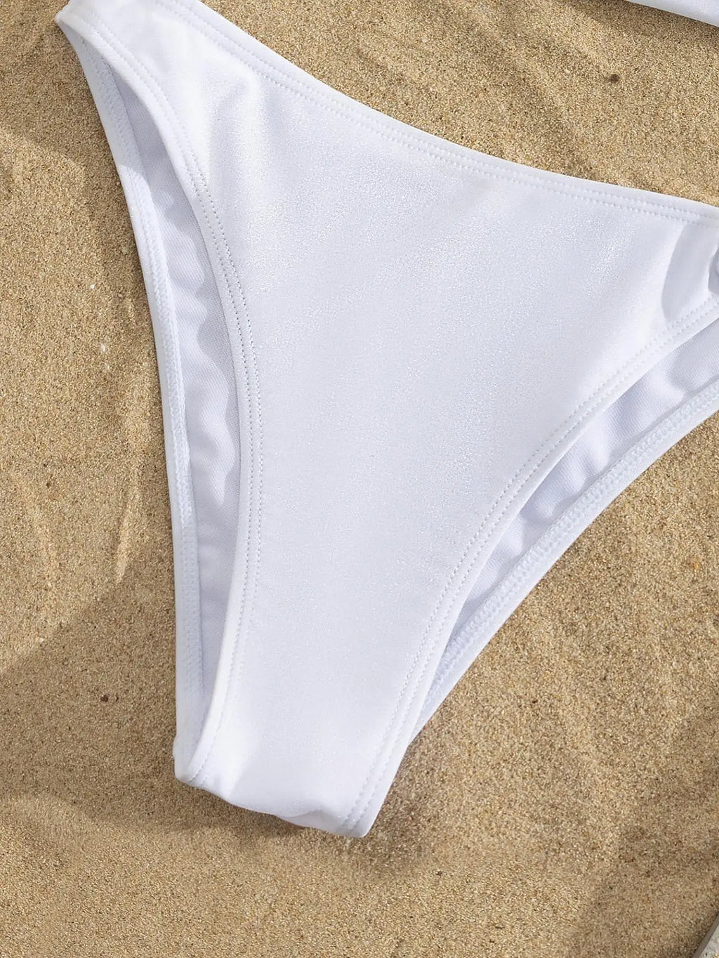 Sexy One Shoulder Bikini Set 2026 Women White Metal Buckle Push Up Bra High Waist Swimsuit Beach Bathing Suit Two Piece Swimwear