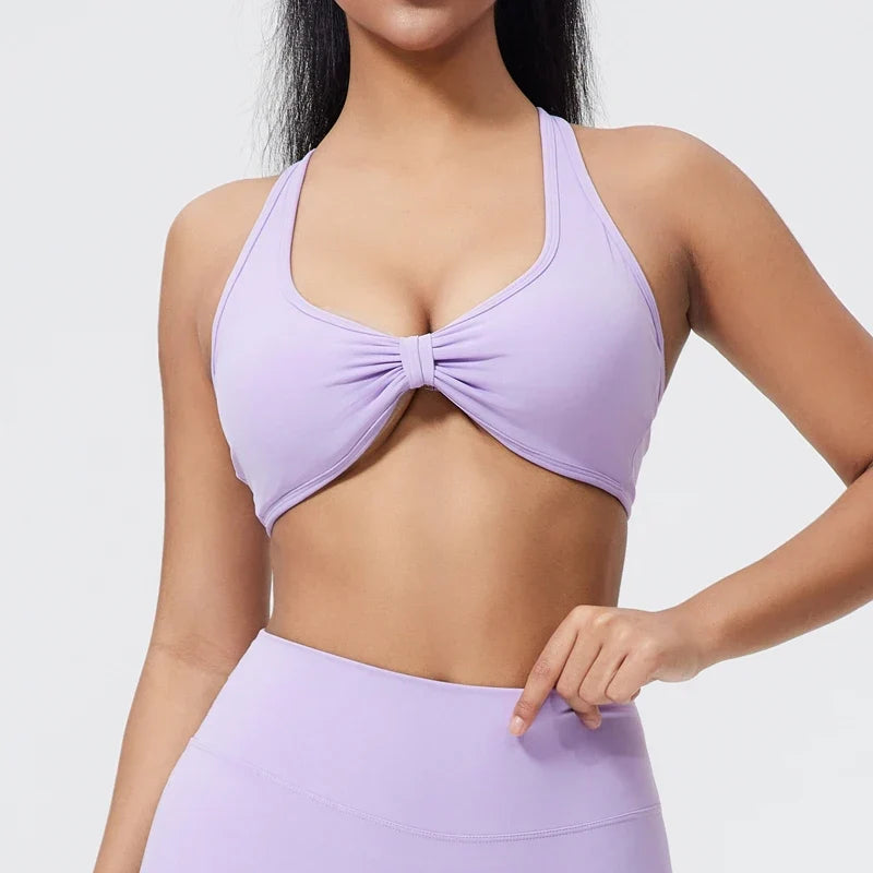 DIAS FIT JOY fold sports bra cross beauty back detachable yoga bra tight fitting outdoor sports running fitness gym suit