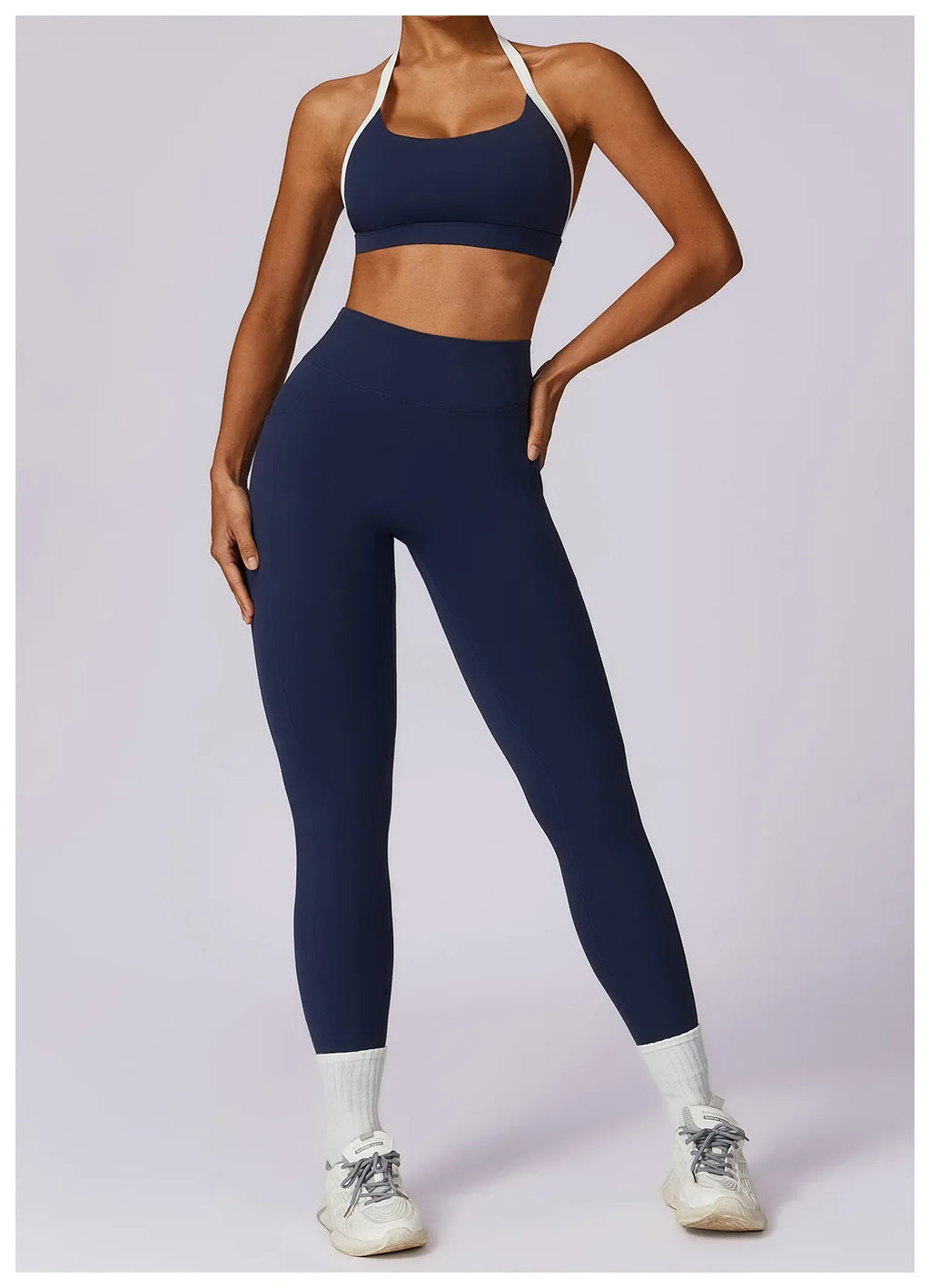 Gym Sport Bra Halter Sports Bra Anti-sweat Breathable Yoga Bra Shockproof Crop Top Fitness Top Push Up Workout Top Women