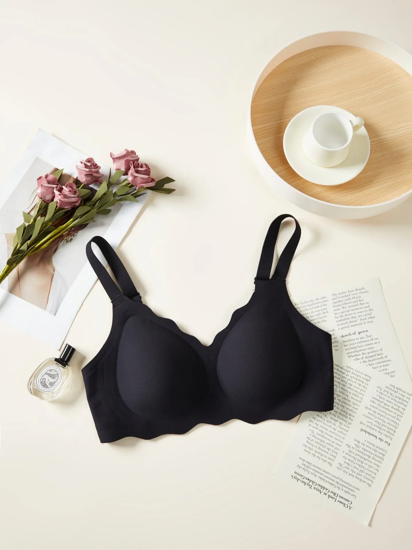 Women's Leopard Print Seamless Bra, Full Cup Thin Bra, Plus Size Underwear, Push-Up, Sexy, Comfortable Underwear