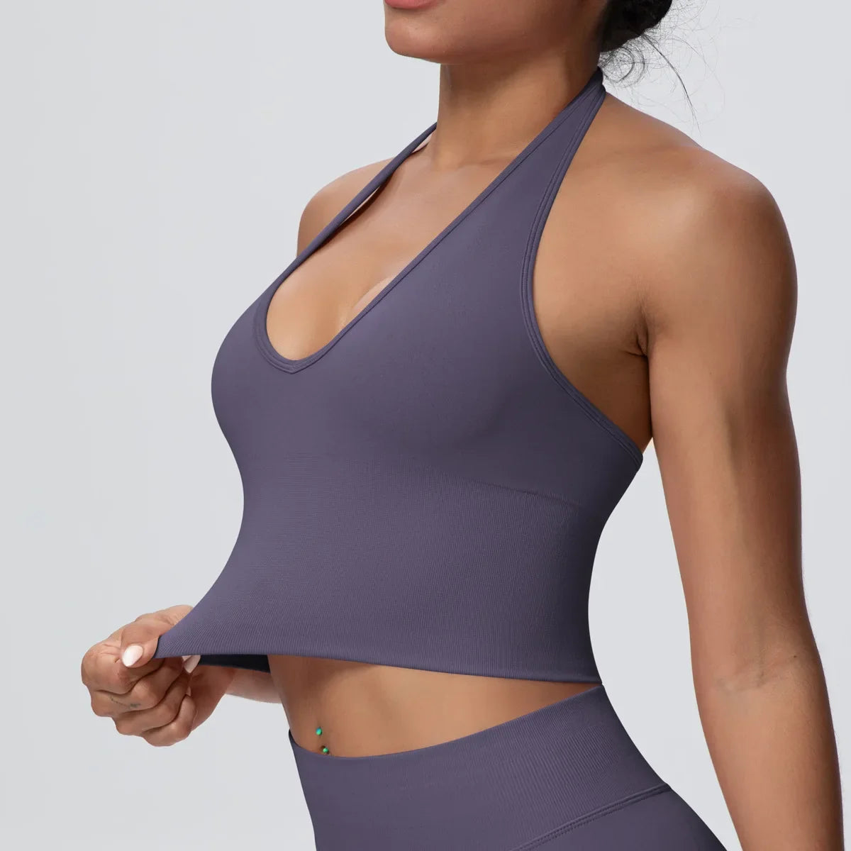 Gym Tops Women Halter Top Gym Vest Woman Sexy Backless Push Up Sport Bras Running Vest Workout Tops Activewear Yoga Fitness Vest