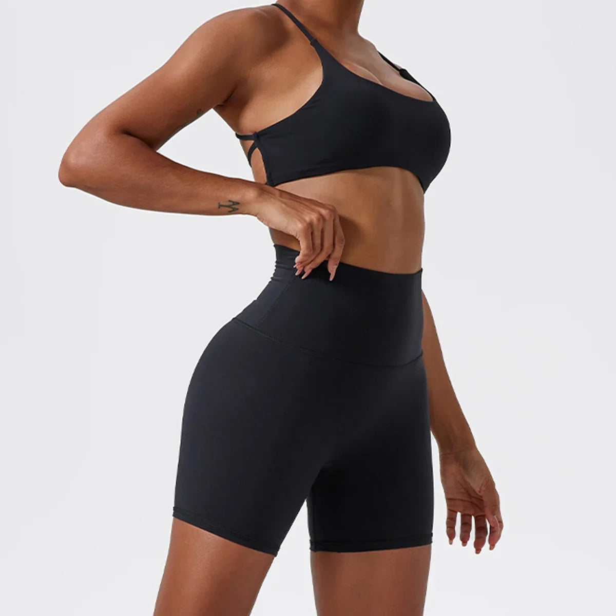 Hearuisavy Summer Soft Sports Shorts Buttock Lift Gym Leggings Women High Waist Yoga Shorts Women Running Cycling Workout Shorts