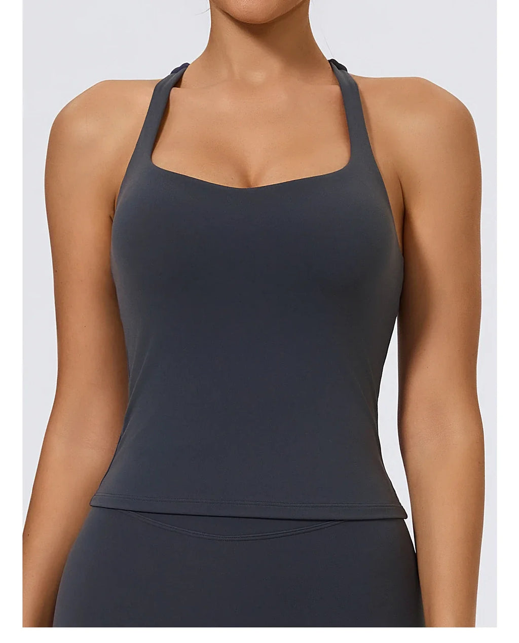 Hearuisavy Summer Woman Sports Vest I-Back Strap Design Gym Sportswear Breathable Quick Dry Fitness Tank Top Running Yoga Top