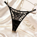 Thin Sexy Girls G String Thong Panties Women Briefs Flower Hollow Out Transparent Underwear Female Lingerie