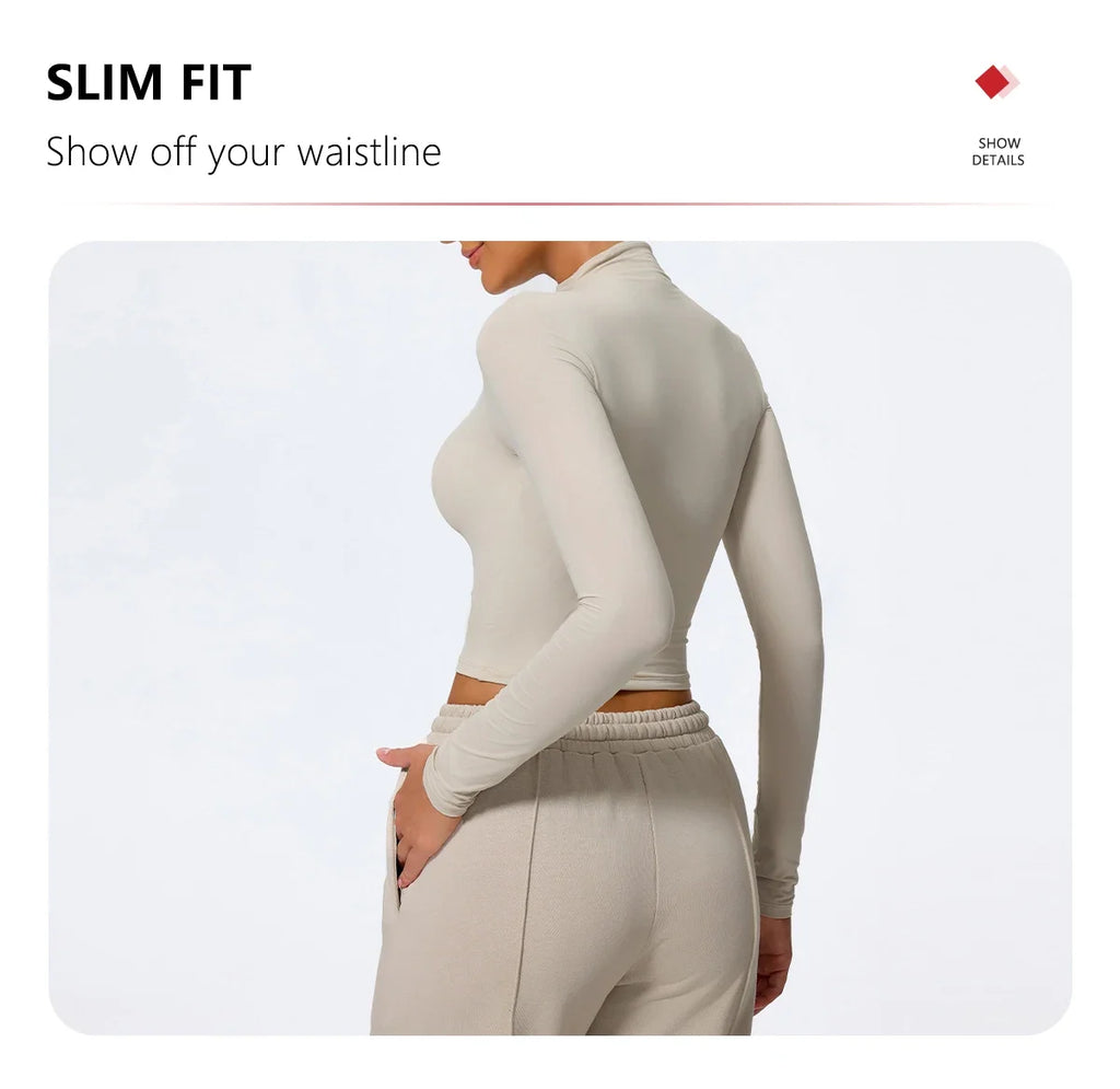 Hearuisavy Summer Women's Fitness Long Sleeved Shirt Lightweight Gym Workout Top Breathable Quick Drying Yoga Clothing Sportwear