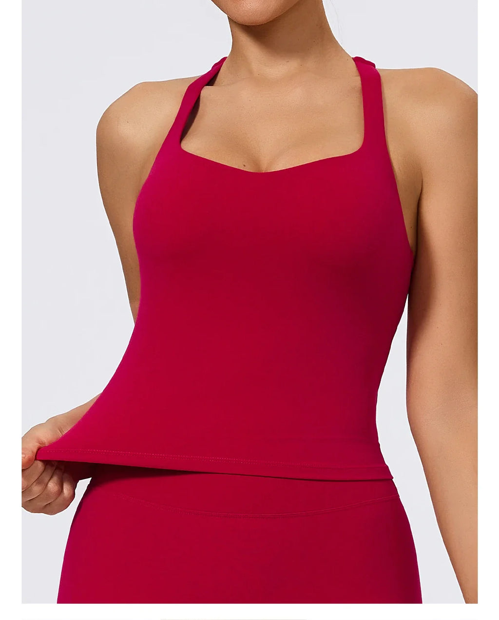 Hearuisavy Summer Woman Sports Vest I-Back Strap Design Gym Sportswear Breathable Quick Dry Fitness Tank Top Running Yoga Top