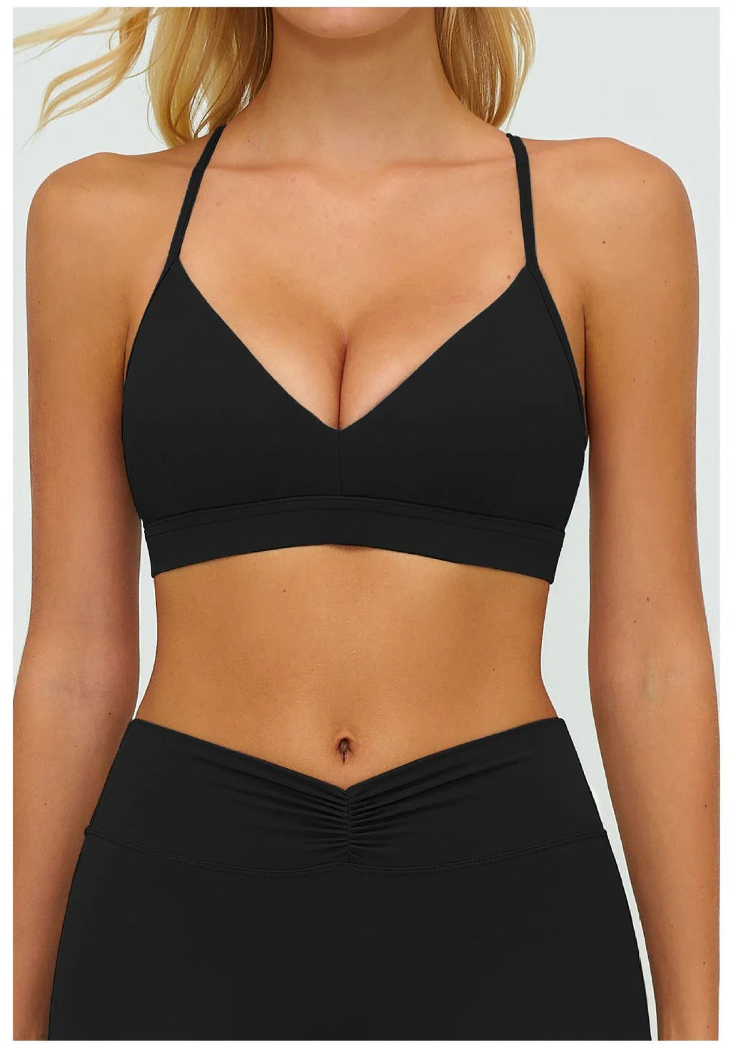 Workout Bra Women Cross Back Yoga Sports Bra Breathable Shock Proof Gym Fitness Push up Top Yoga Running Active Sportswear Vest