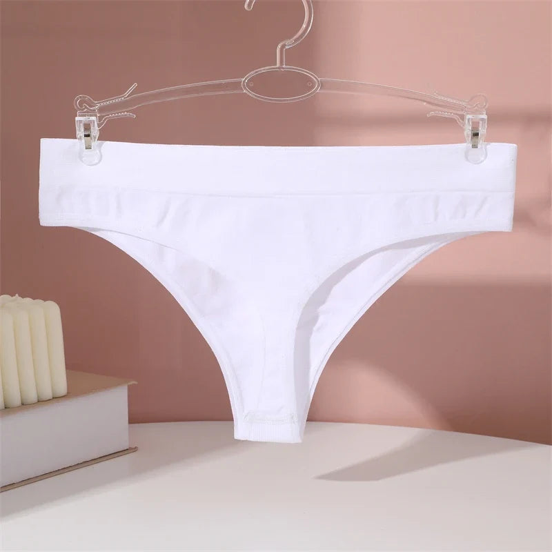 3PCS Seamless Women's Lingerie Female Thongs Sexy Underwear Low-Rise Underpant Women's Panties Intimates Bikini Briefs S-XL