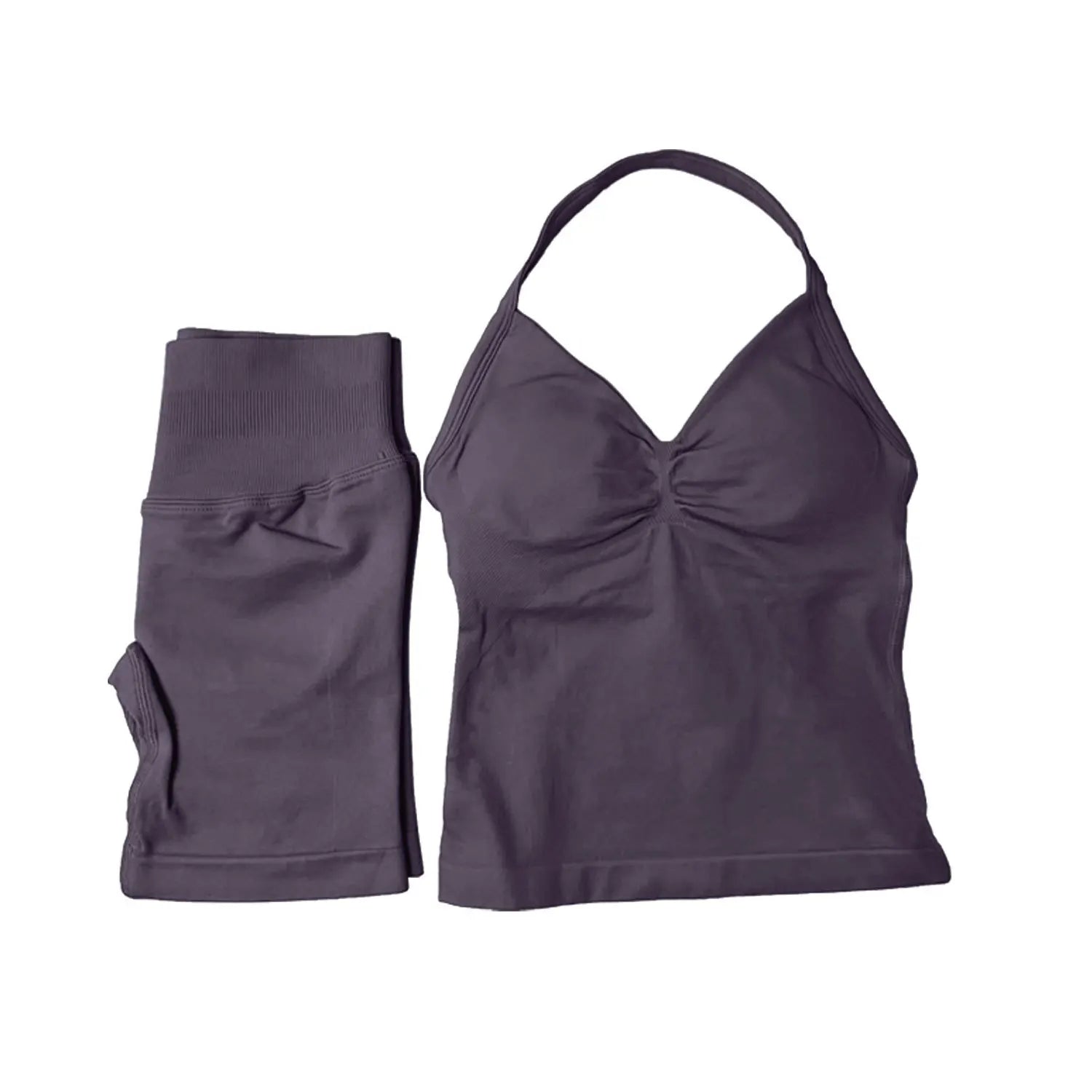 NCLAGEN Yoga Sets Women Gym Clothes ongline Strappy Top Shorts Activewear Sports 2 Piece Fitness Suit Running Workout Sportwear