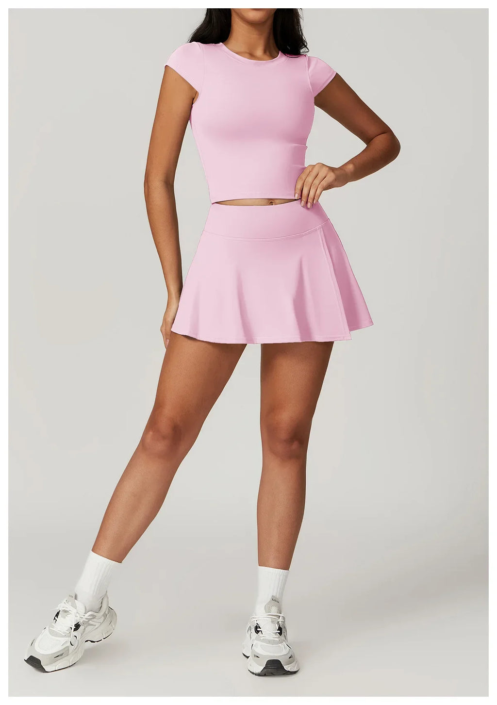 New Yoga Short Skirt Women Summer Comfortable Slit Yoga Skirt Fitness Outdoor Riding Skirt Anti-voyeur Sports Skirt High Quality