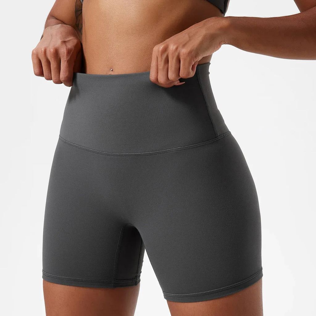Hearuisavy Summer Soft Sports Shorts Buttock Lift Gym Leggings Women High Waist Yoga Shorts Women Running Cycling Workout Shorts